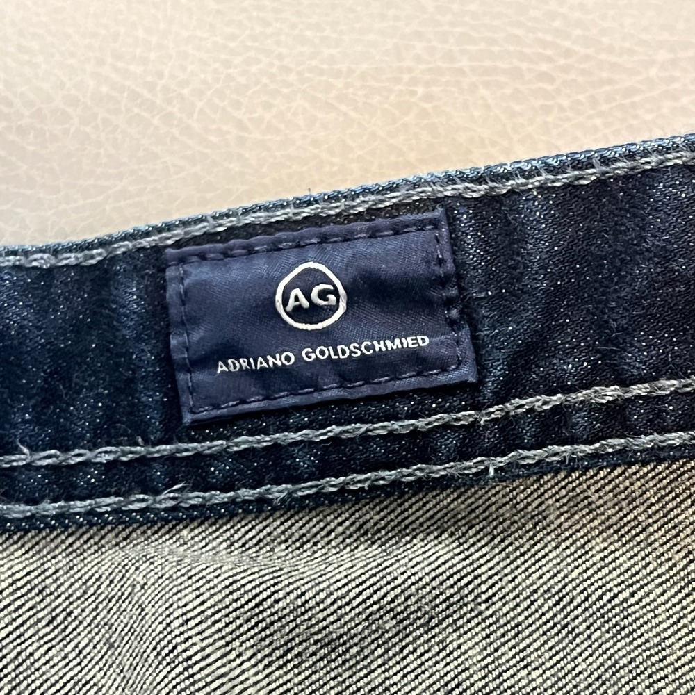 AG Jean Indigo Men 36x34 Stretch Dark Wash Straight Leg Y2K Skate Minimalist4710 - Picture 3 of 12